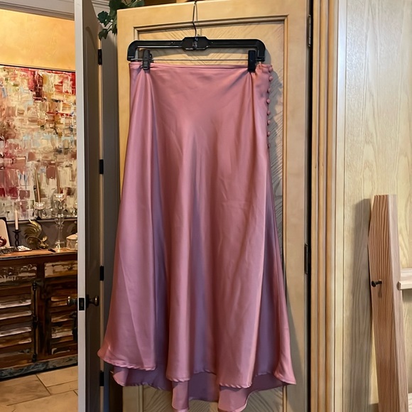 Frnch Paris rust midi skirt size large - Picture 2 of 4